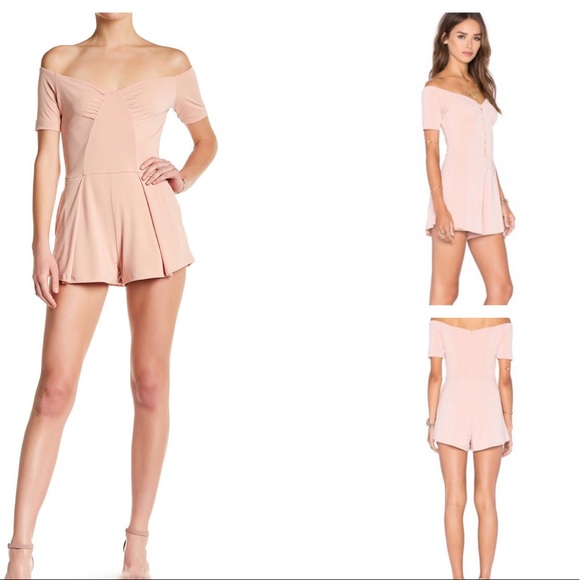 NWT NBD Off The Shoulder Romper - Picture 2 of 5